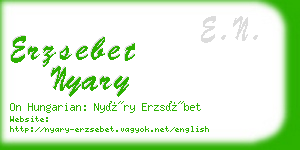 erzsebet nyary business card